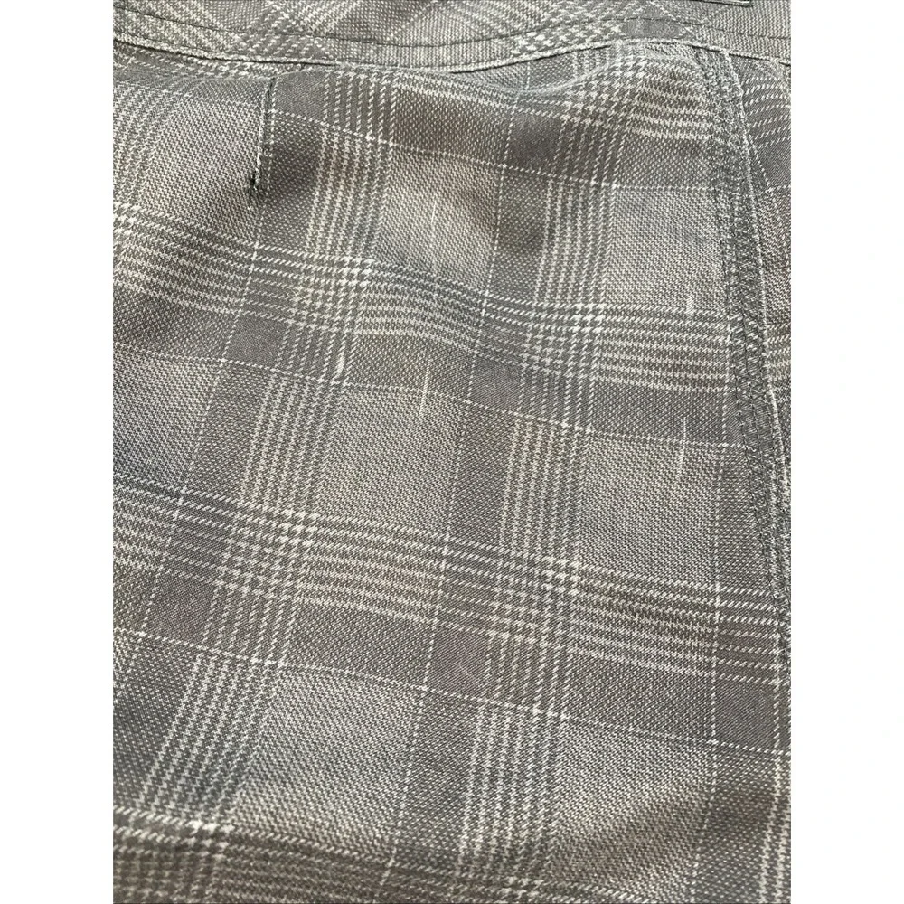 Oneil Mens Hybrid Shorts Swimming Trunks Black‎ Plaid Drawstring 32